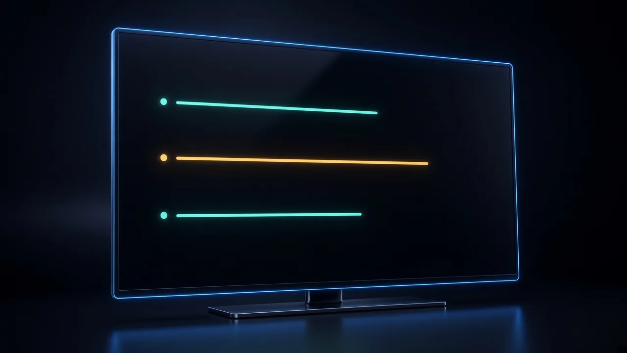 Queue board on a display